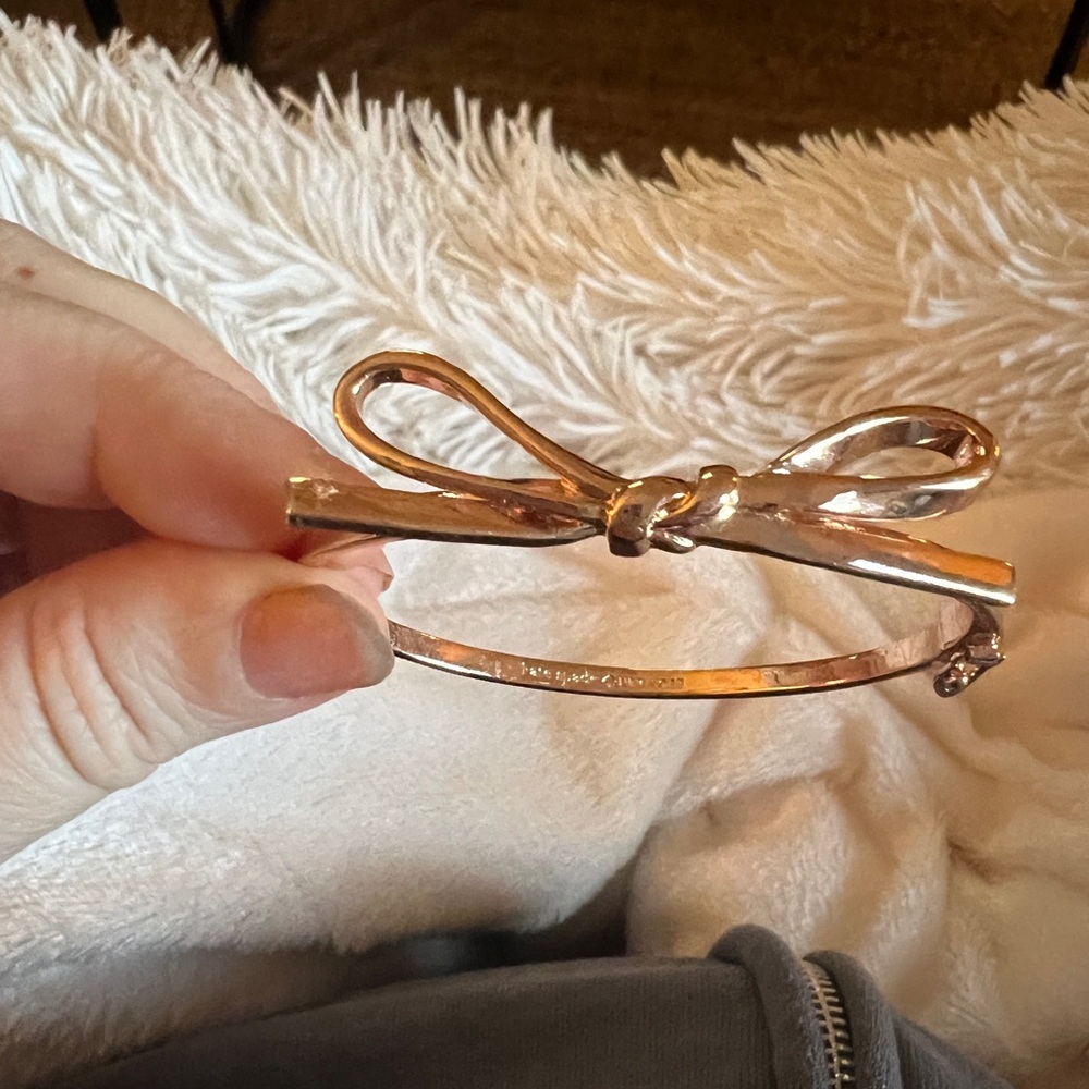 Kate Spade Rose Gold Bow Bracelet